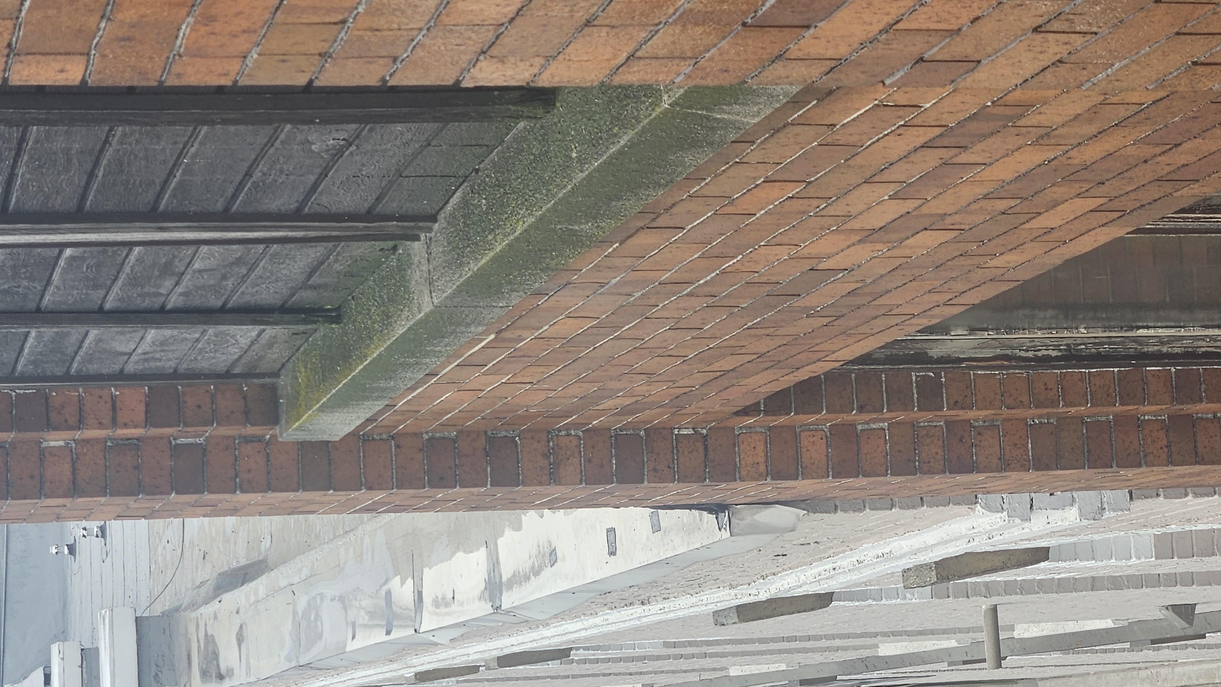 Commercial Exterior Cleaning before