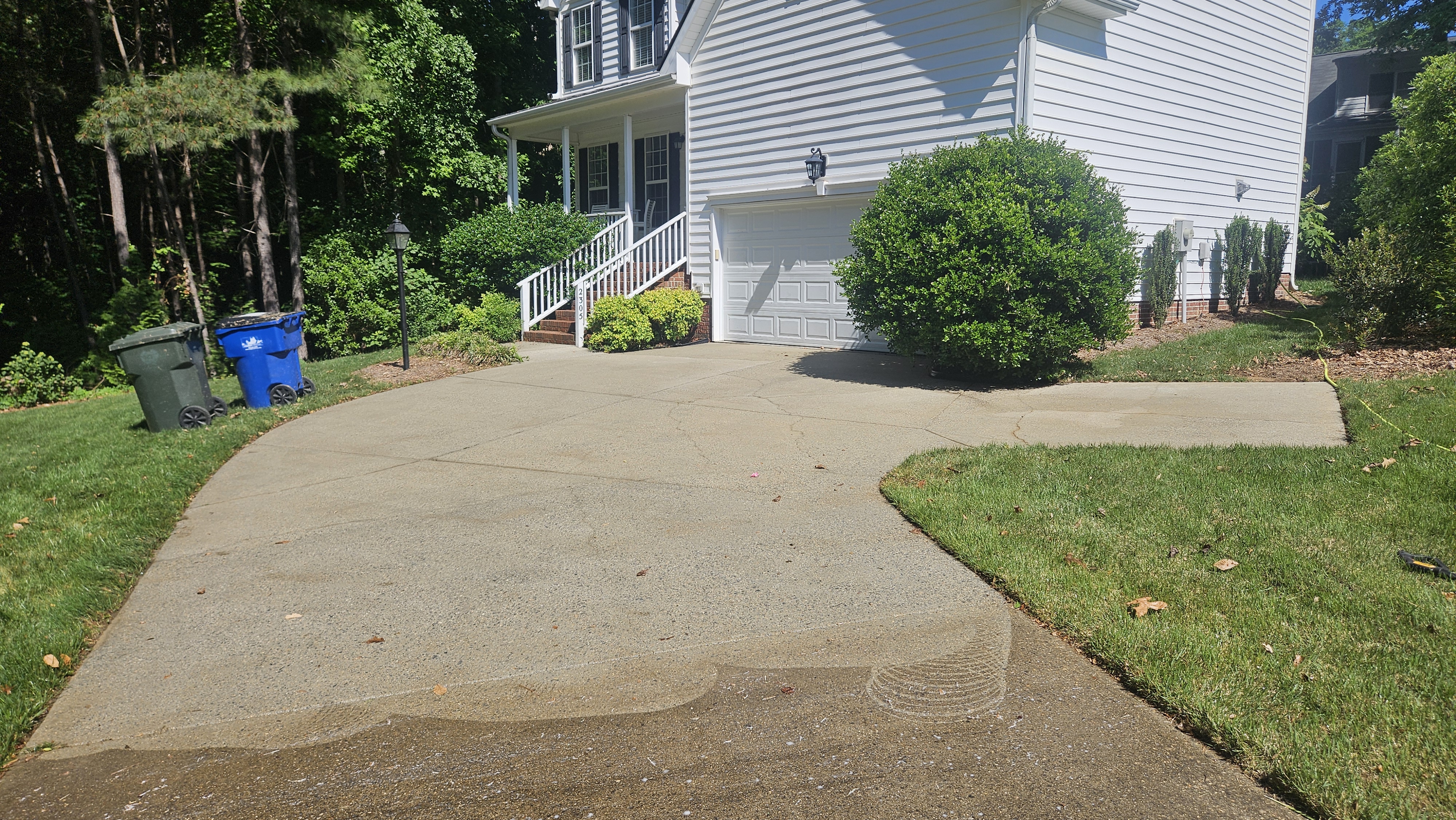 Concrete Cleaning In Progress 2