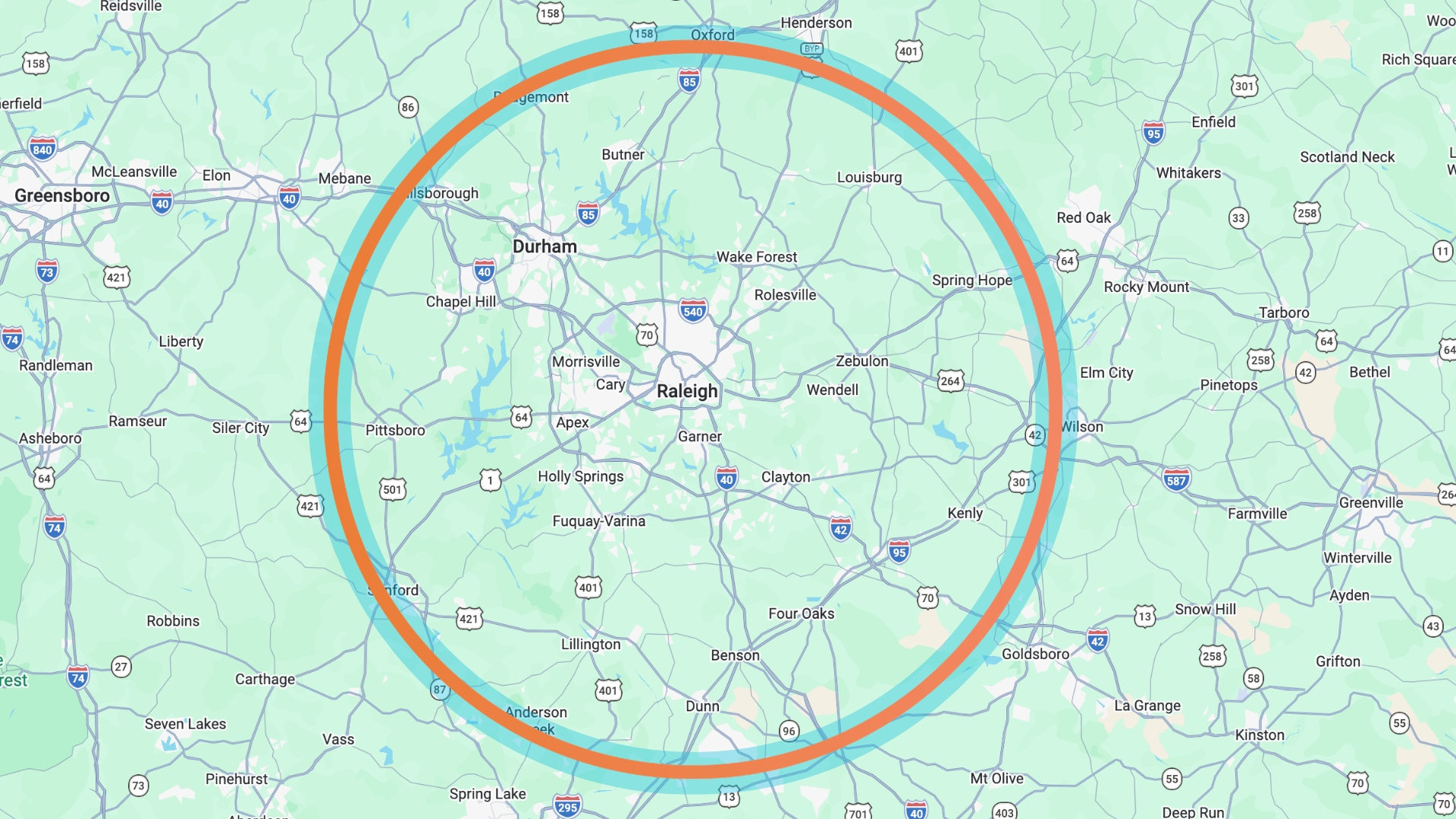 Tri-Pro Services coverage area map